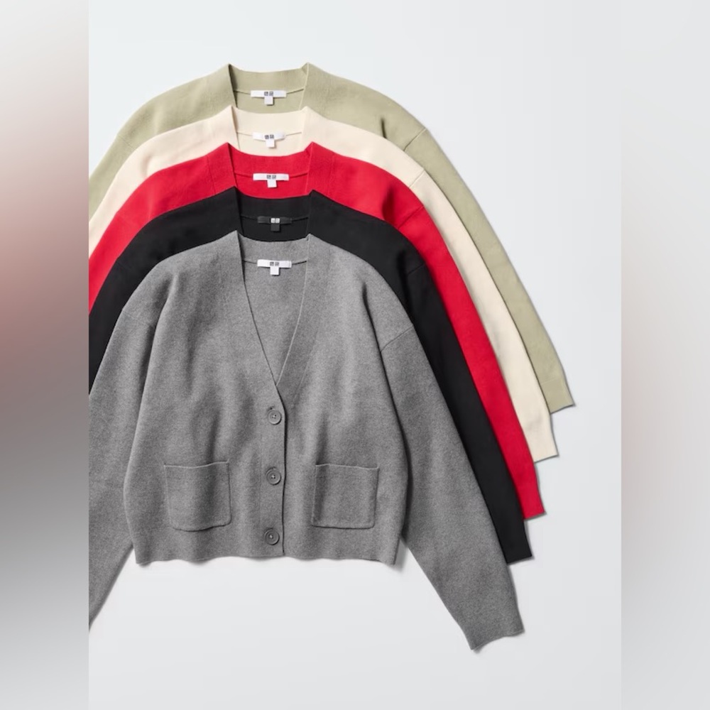 Uniqlo WOMEN SMOOTH COTTON V NECK
CARDIGAN - Picture 5 of 5